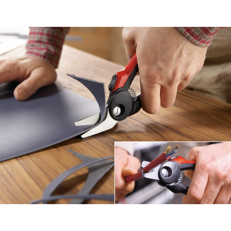 Багатофункціональні ножиці Erdi з ручкою ERGO [D48A-2]