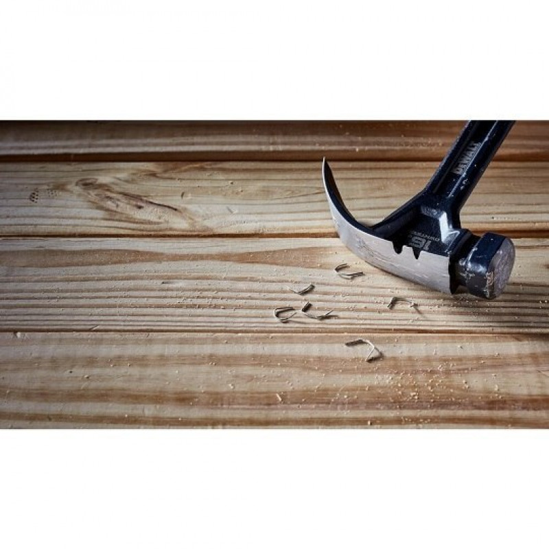 DeWalt [DWHT51002-0] Цільний сталевий молоток із вигнутим кігтем, 454 г, магнітний тримач