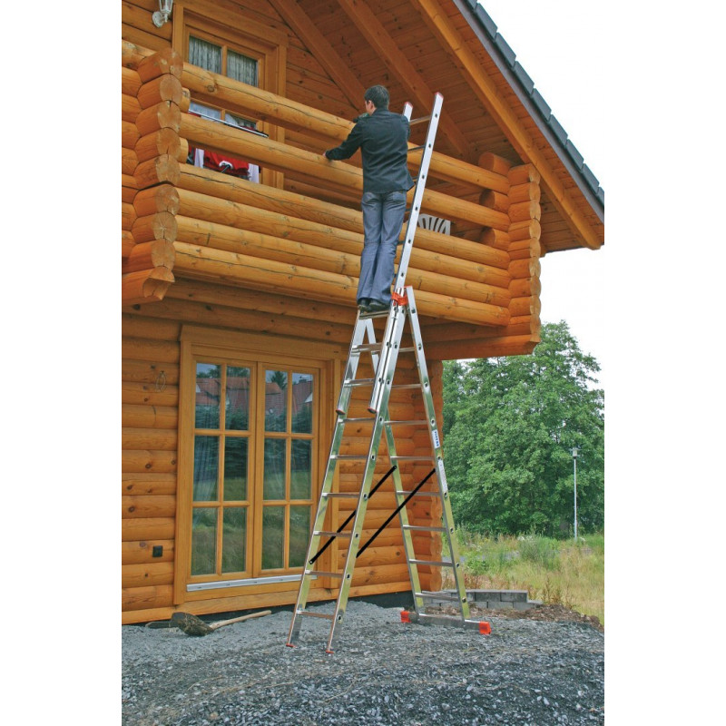 Многофункциональная 3-секционная стремянка 3x9 TRIBILO MONTO KRAUSE [129673]