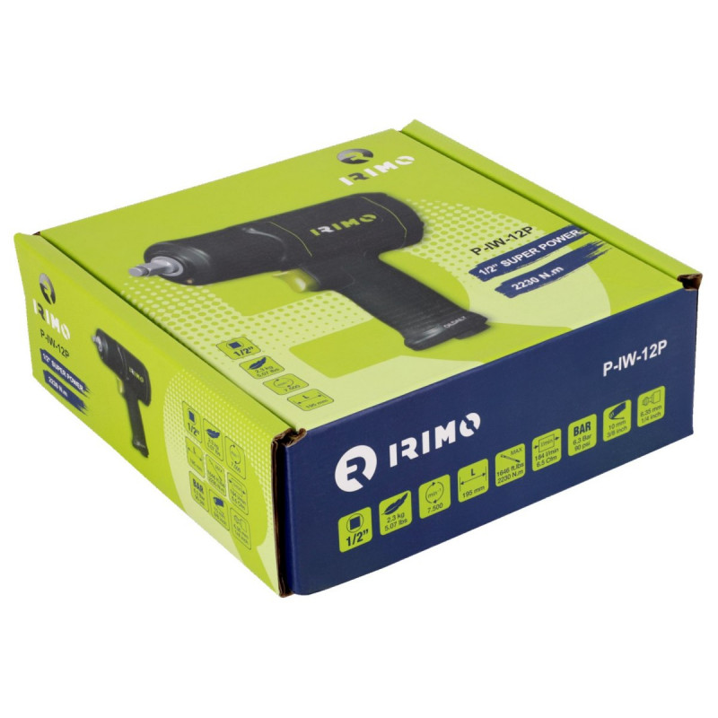 Пневматичний ударний гайковерт 1/2, максимальний крутний момент 2230 Нм, IRIMO [P-IW-12P]