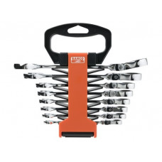 8 шт. комбинированных ключей с трещоточкой 8-19 мм, Bahco [41RM/SH8]