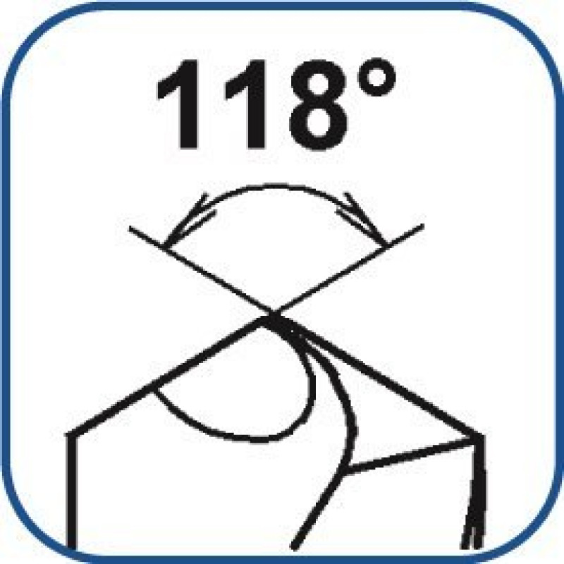 Сверло по металлу HSS 11,75 мм, с креплением конуса Морзе MK1, Alpen [0020201175100]