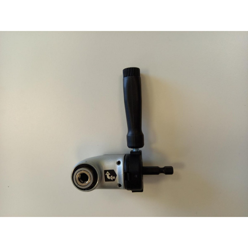 Ударна головка 90° з двосекційною складною ручкою / адаптер для біт 1/4 2-в-1 для ударного гайковерта, дриля,