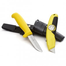 Набор из 2 ножей: безопасный нож SK + нож USRA с трапециевидным лезвием, двойная кобура Hultafors [381050]