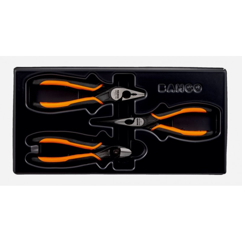 Набір плоскогубців-вставок для інструментальних візків BAHCO [9897G/3]