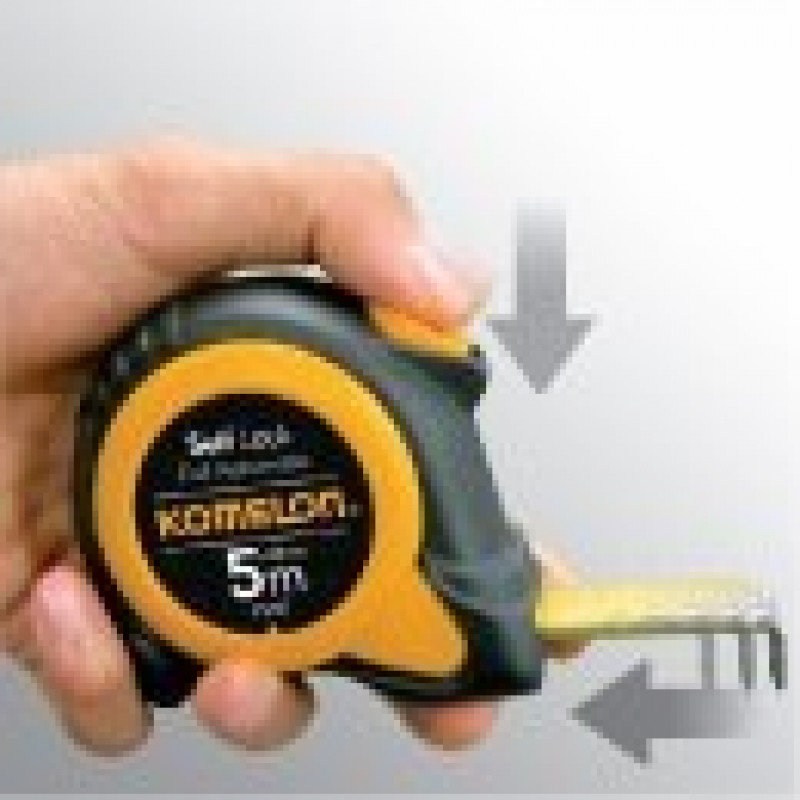Рулетка Komelon 5 м [PS59], SelfLock, с автоматической блокировкой