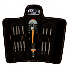 Отвертка с 7 сменными наконечниками серии ERGO BAHCO [BE-8574] для шлицованных, крестообразных, подивных и TORX винтов,