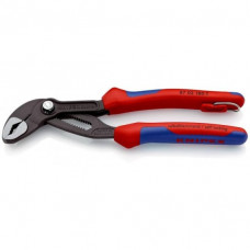 Плоскогубцы Cobra 180 мм KNIPEX [87 02 180 T] двухкомпонентная ручка с предохранительным крючком