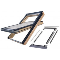 Комплект крышного окна FAKRO FTP-V P50 78x118 GreenView + обшивка EZV-AX00