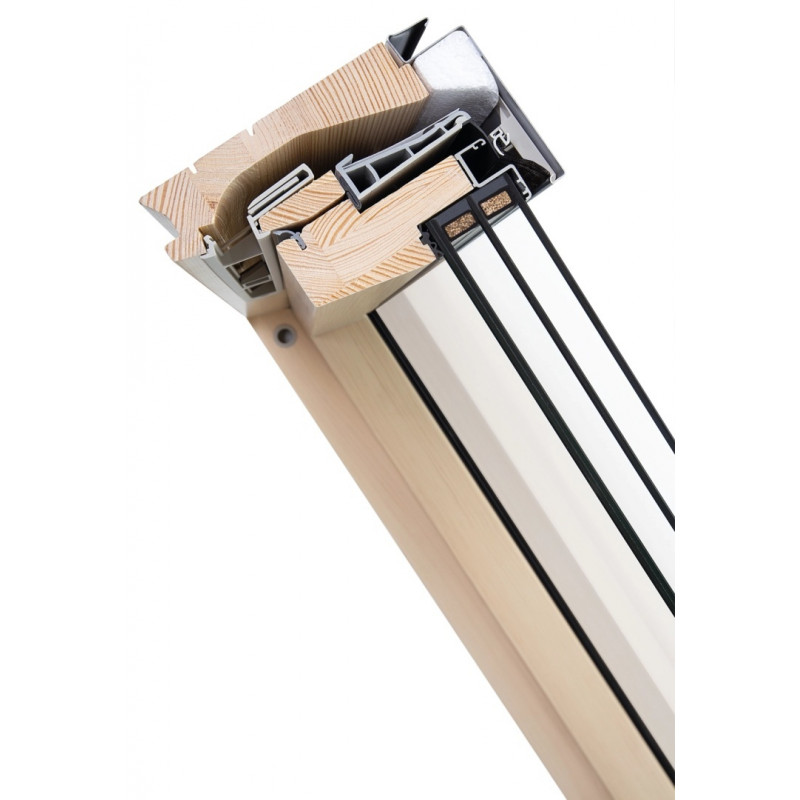 Комплект дахового вікна FAKRO FTP-V P50 78x118 GreenView + обшивка EZV-AX00