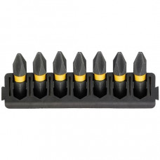 Набір із 7 ударних біт 1/4, Phillips PH2/25 мм, EXTREME FLEX TORQ, DeWALT [DT70807-QZ] Міцний кейс+