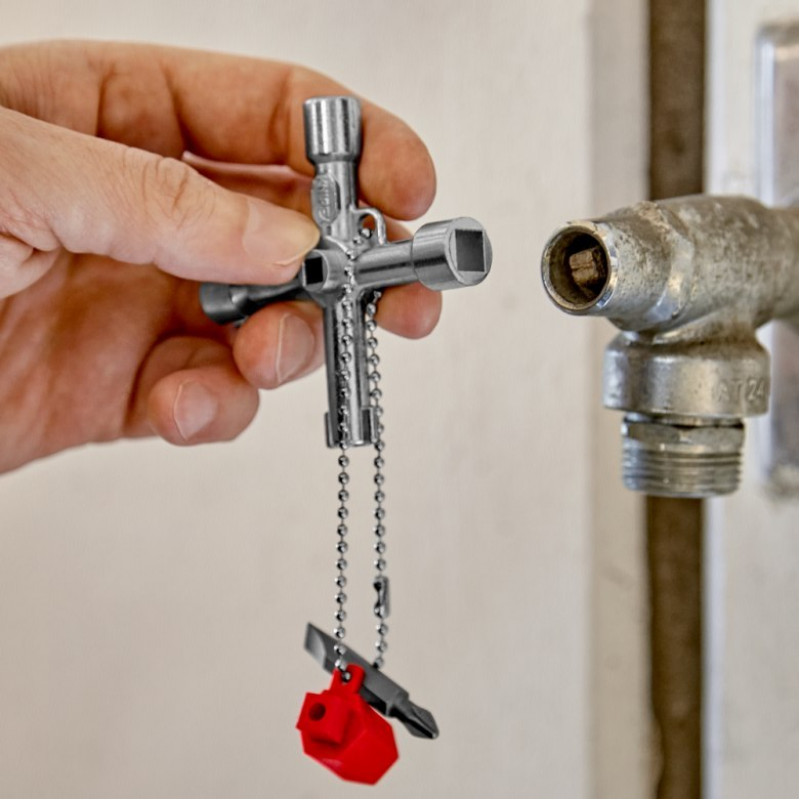 Універсальний ключ для шаф, розподільних щитів, коробок та запірних систем KNIPEX [00 11 03]