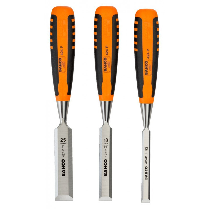 Набір з 3 дерев'яних стамесок BAHCO [424P-S3-EUR]