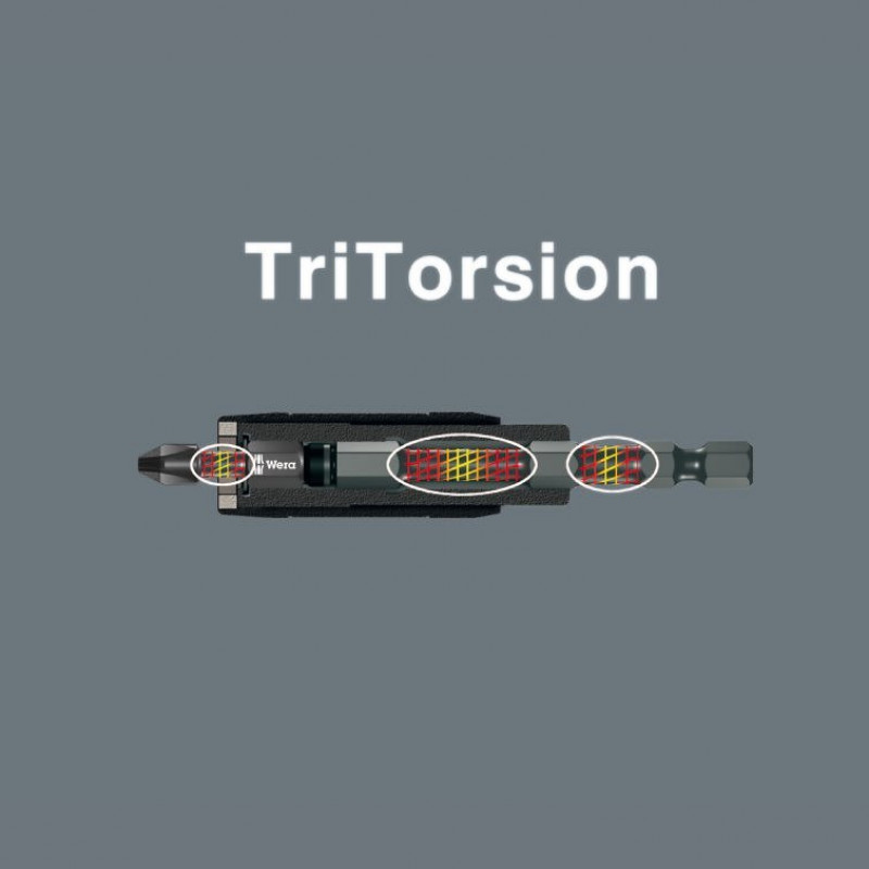 Набір ударних біт 1/4, 50 мм, 6 предм. Bit-Check 6 Impaktor 1 Wera [05057695001]