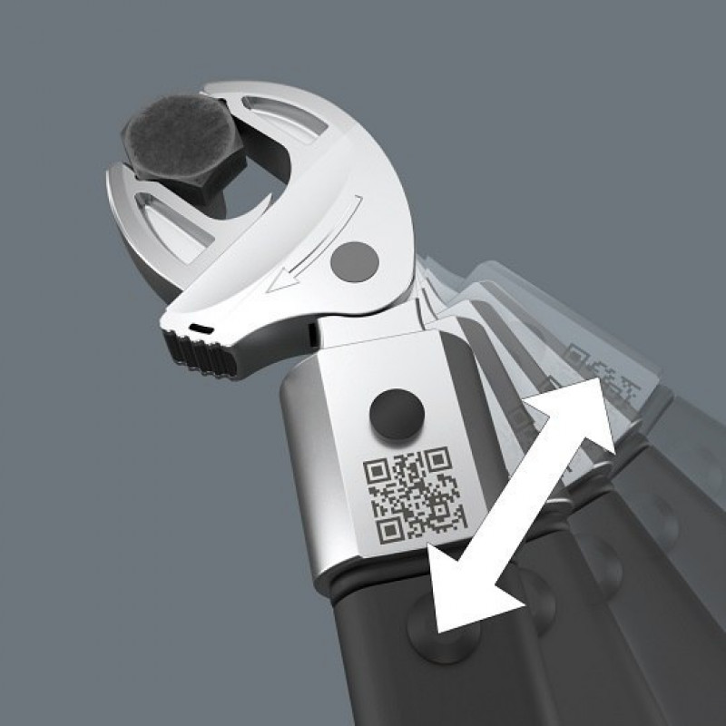 Вставной бит 14x18 мм, саморегулируемый разводной ключ 7880 Joker XL, шаг 19-24 мм, Wera [05020172001]