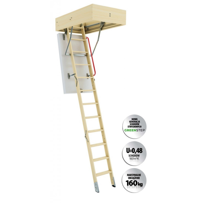 Горищні сходи FAKRO GREENSTEP LWT Super Thermo 60x120/280