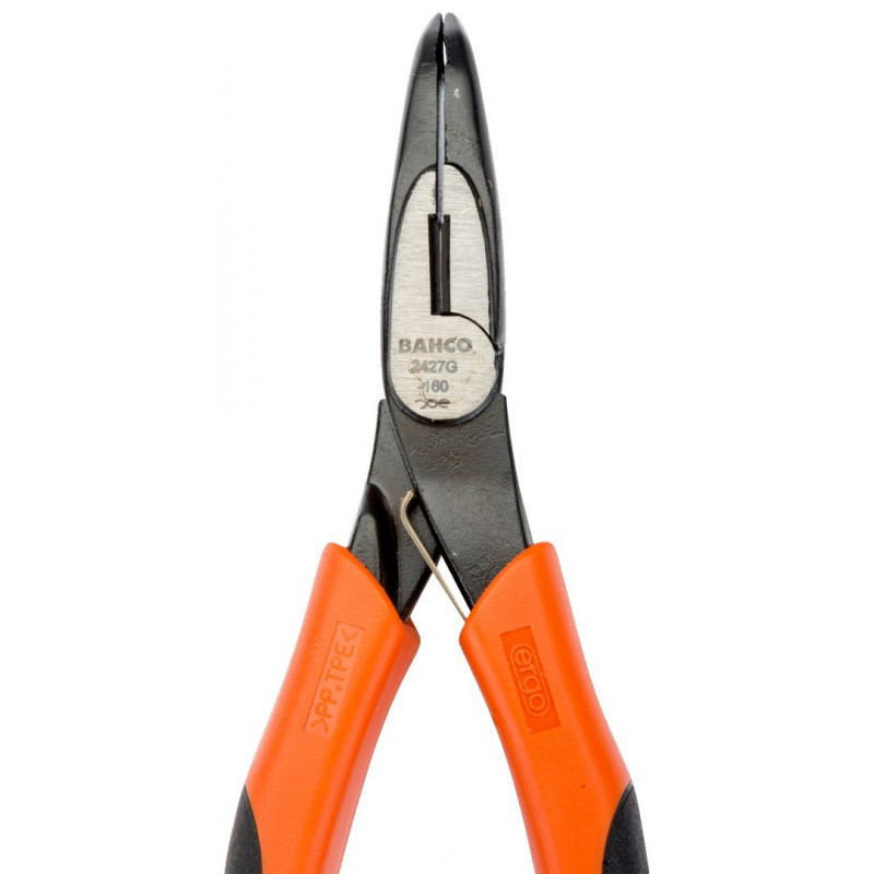 Плоскогубці з напівкруглими губками, зігнуті під кутом 45º, довжина 160 мм, багатокомпонентна ручка, Bahco [2427 G-160]