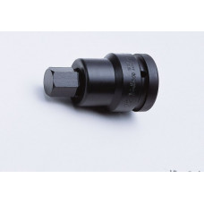 Ударний адаптер + шестигранний ключ 22 мм, для квадрата 1, KOKEN [18107-22 22]