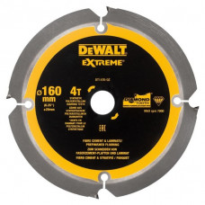 Пильное полотно для цементных плит, 160/20 мм, Extreme, DeWalt [DT1470-QZ] 4 зубца