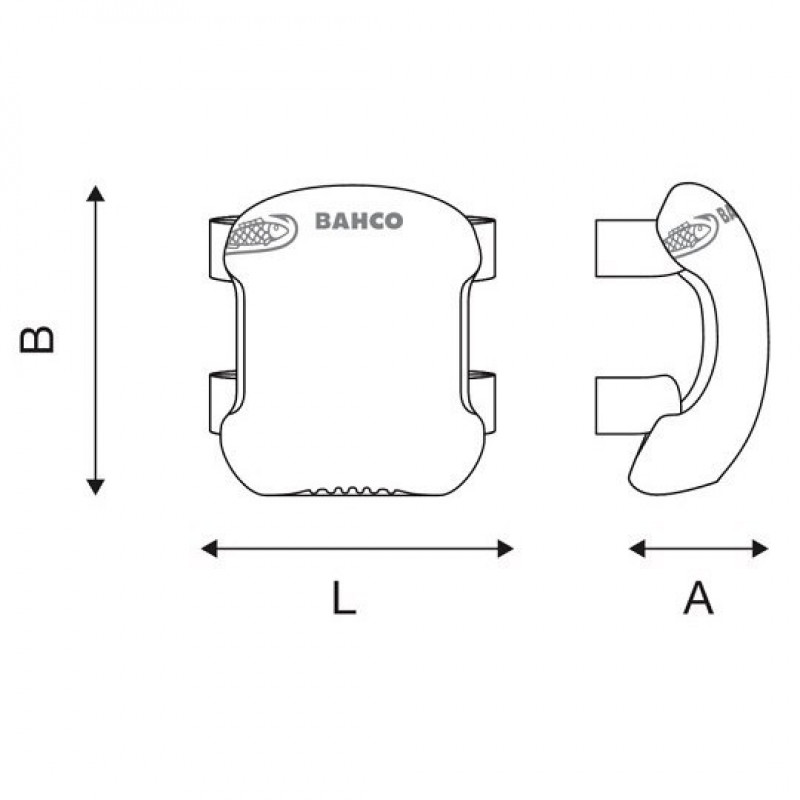 Защитные наколенники Bahco Soft [4750-KP-1]