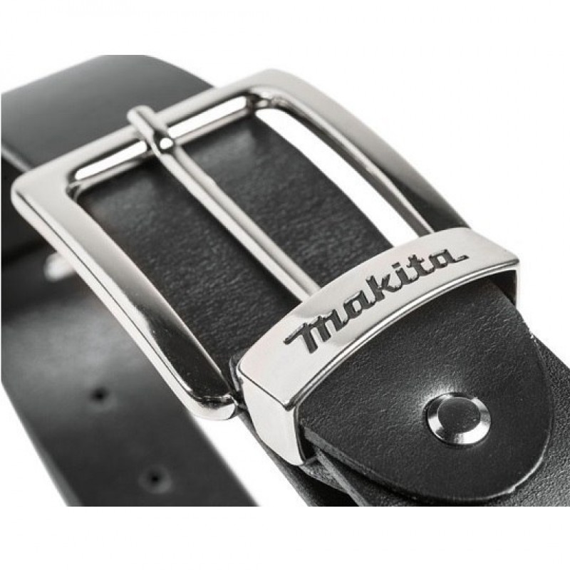Черный кожаный ремень с логотипом Makita [E-05365] размер L