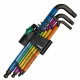 Набор шестигранных ключей для метрических винтов 1-10 мм Multicolor Wera [05073593001]