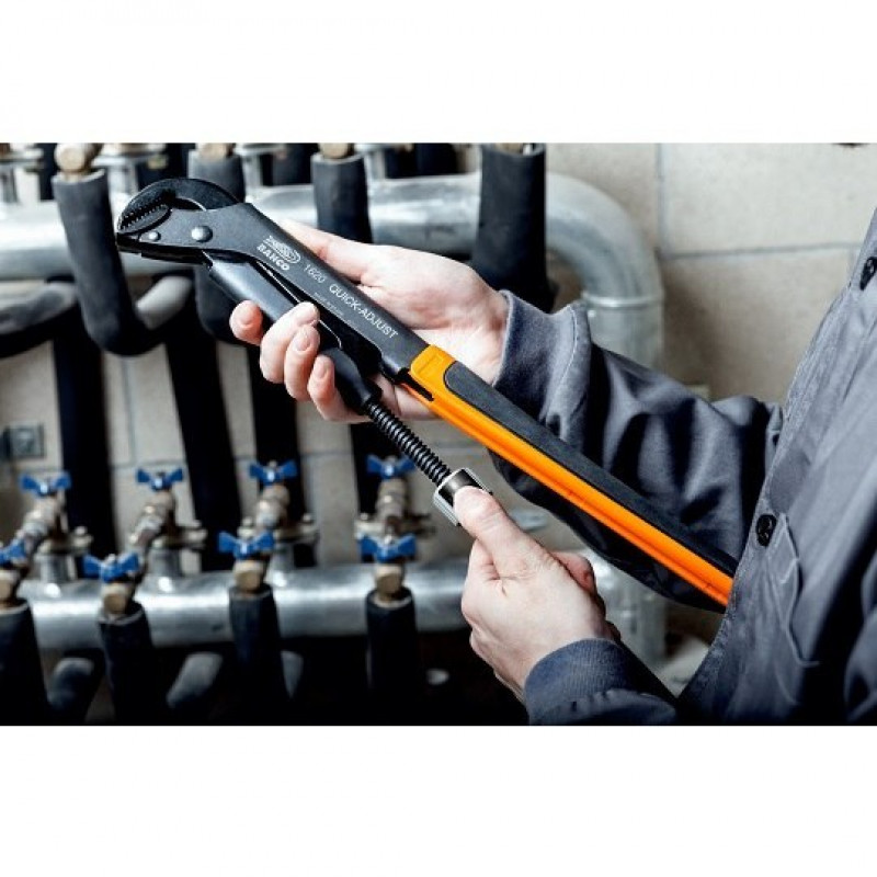 Трубний ключ ERGO типу Swede, до 1.1/2, швидкорегульований, Bahco [1620]