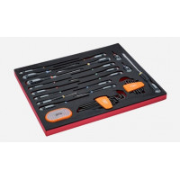 Вставка для инструментальной тележки с оборудованием, 66 инструментов, Bahco [FF1A1005] размер 3/3 ящика