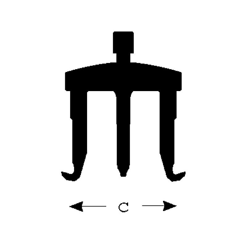 Двухплечий съемник подшипников [4532-A]