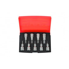 Набір головок-бітів Torx, 1/2, T20-T60, 9 предм. BAHCO [S9TORX]