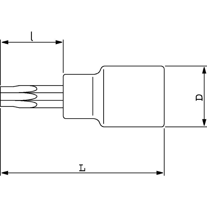 Набор головок-битов Torx, 1/2, T20-T60, 9 предм. BAHCO [S9TORX]