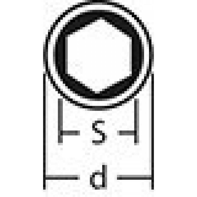 Изолированная ручная шестигранная головка 1/2 для винтов M27 KNIPEX [98 47 27]