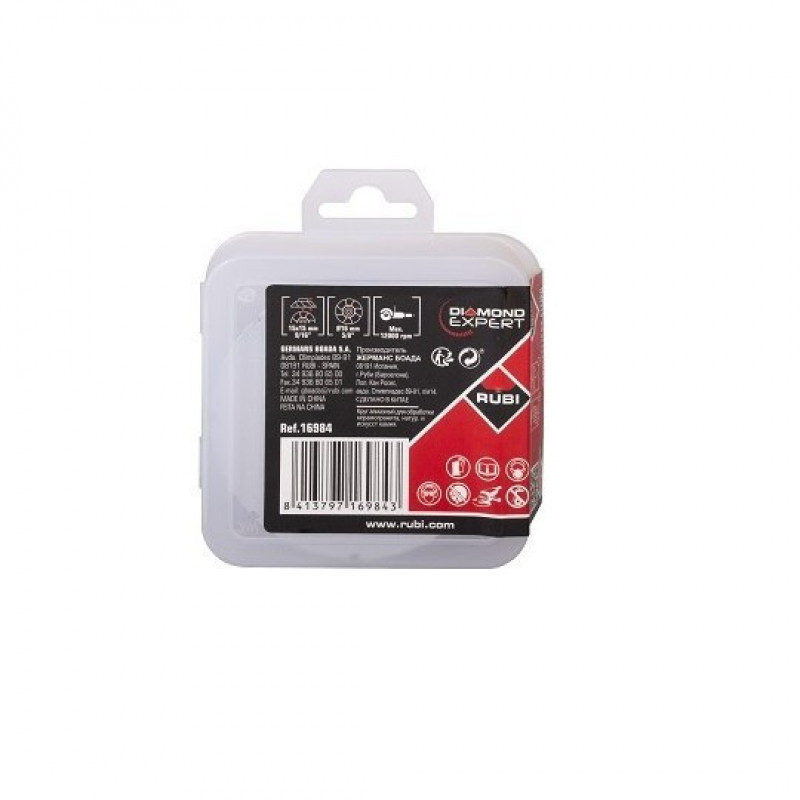 Алмазний фрезер грубої обробки Turbo Twist 45x15, діаметр 84 мм, PRO-EDGER 45 Rubi [16984] для внутрішніх фасок