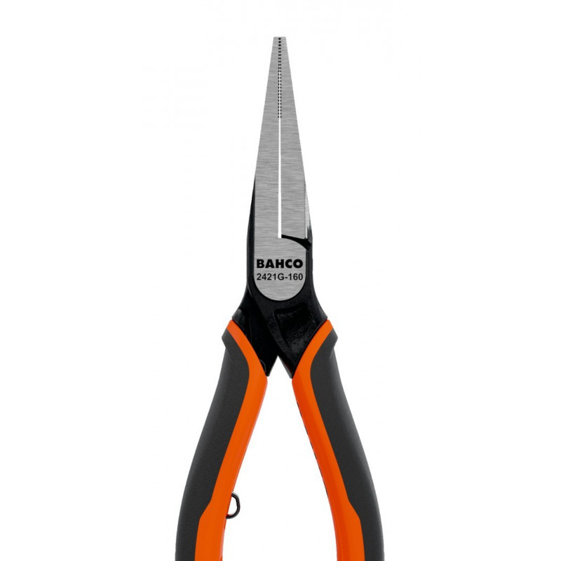 Плоскогубцы с длинными носовыми губками 140 мм без резака, многокомпонентная ручка, Bahco [2421 G-140]
