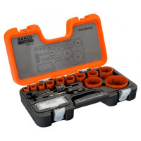 Набор биметаллических коронок Bahco, 13 предметов, для дерева и металла [3834-SET-53]