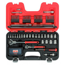 Набор из 91 торцевых ключей и бит 1/4 + 3/8, BAHCO [SW91]