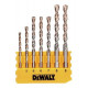 Набор аксессуаров 1/4, 100 шт. сверла, насадки, головки и кольцевые пилы DeWALT [DT70620T-QZ]