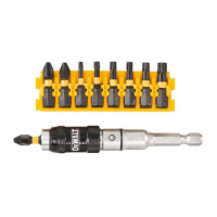 Набір із 10 ударних біт 1/4 Torsion для гвинтів PZ, PH, Torx DeWALT [DT70578T-QZ]