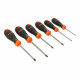 Набор из 6 отверток для шлицевых, PH и PZ винтов, BAHCOFIT Bahco [B219.026]