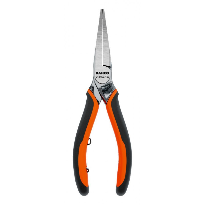 Плоскогубці ERGO хромовані, довгі, 180 мм, без різака, багатокомпонентна ручка, Bahco [2421GC-180IP]
