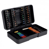 Набір ударних біт 1/4, для плоских гвинтів, PH, PZ, TORX, TORX з отвором, HEX, Robertson, 54 предм. BAHCO [66IM/54C-1]