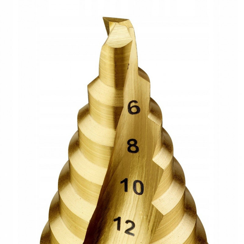 Ступінчасте свердло HSS-TIN для металу, 6,0 - 20,0 мм, НАДЗВИЧАЙНО СИЛЬНИЙ УДАР, DeWalt [DT90248-QZ]