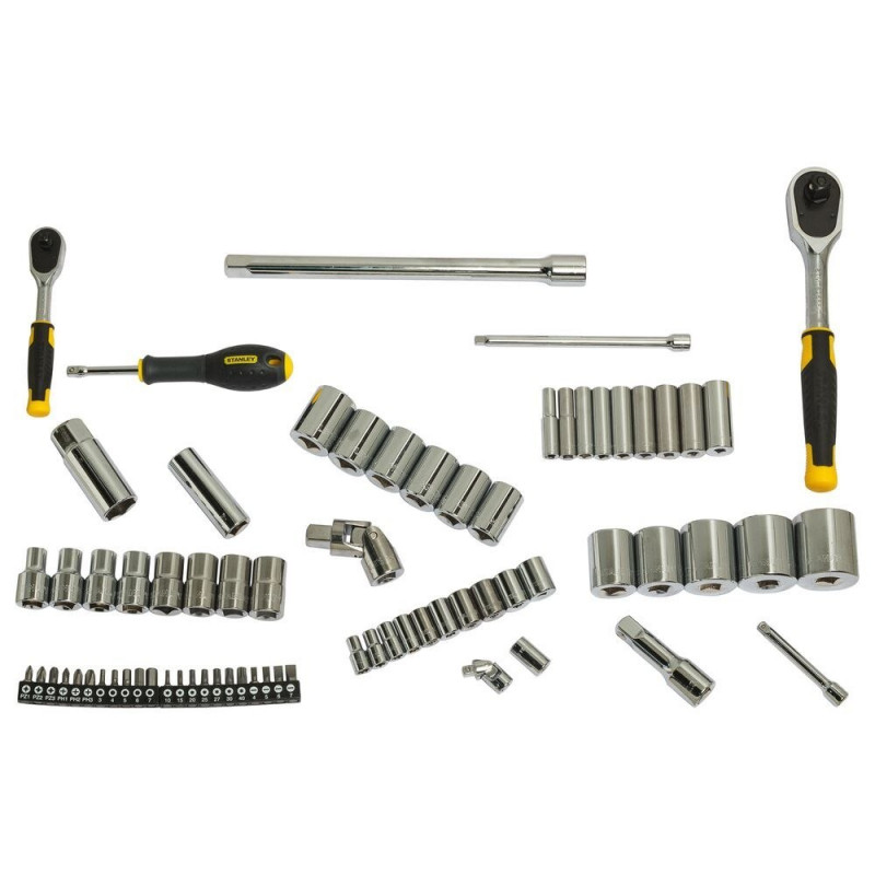 Набор из 72 торцевых ключей и бит 1/4' и 1/2' Stanley [STMT82831-1]