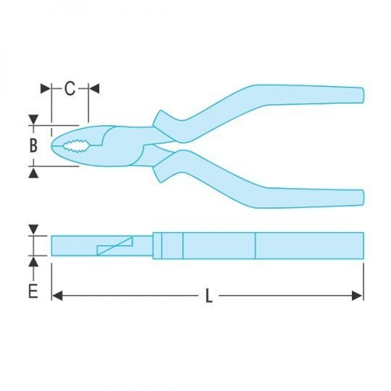 Плоскогубцы, плоскогубцы 205 мм, FACOM [187AP.20CPE]