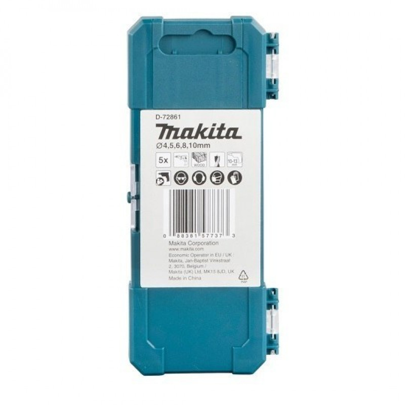 Набор сверл по дереву Makita 5 предметов [D-72861]