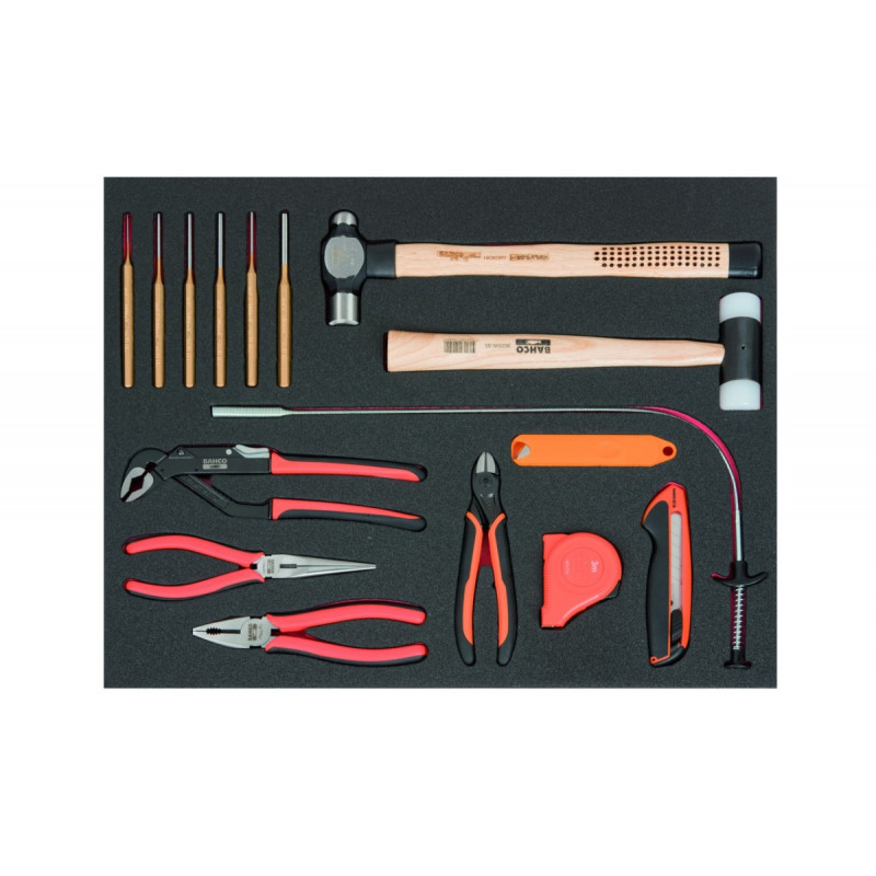 Візок для інструментів з 6 шухлядами та 214 інструментами Bahco [1472K6BKFF7SD]