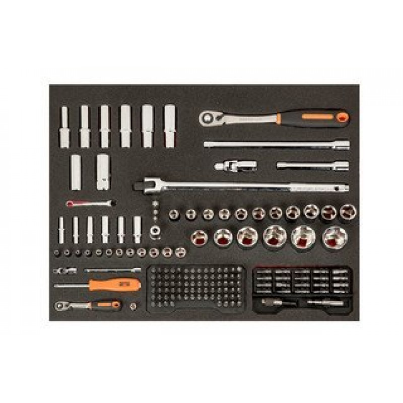 Візок для інструментів з 6 шухлядами та 214 інструментами Bahco [1472K6BKFF7SD]