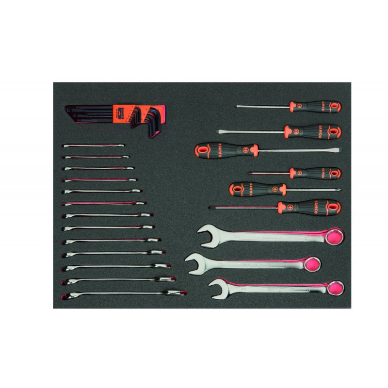 Візок для інструментів з 6 шухлядами та 214 інструментами Bahco [1472K6BKFF7SD]