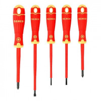 Набор из 5 изолированных отверток BahcoFit для работы под напряжением, Bahco [B220.005]