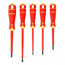 Набор из 5 изолированных отверток BahcoFit для работы под напряжением, Bahco [B220.005]